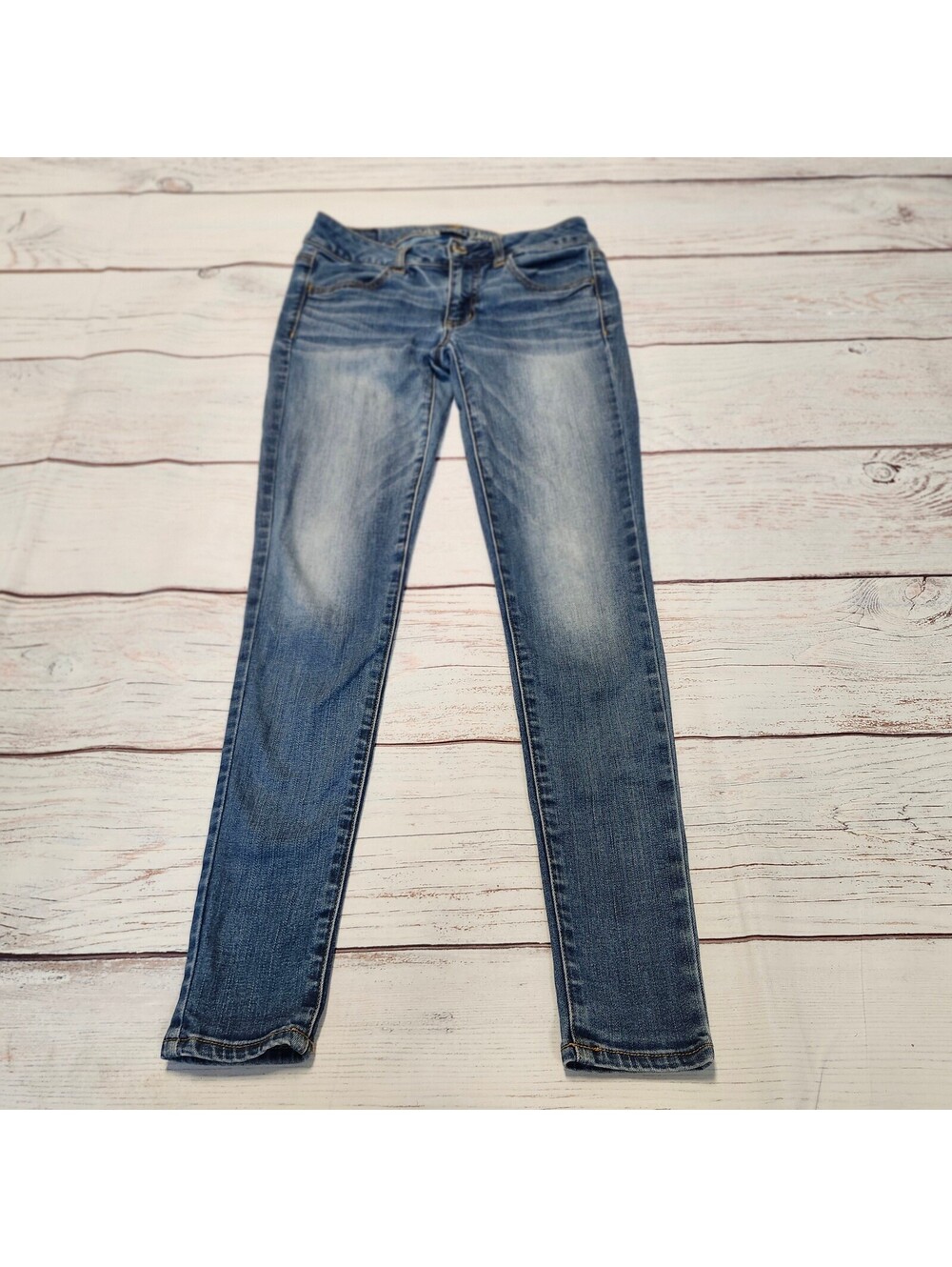 American Eagle Women's Skinny Jeans Size 2 Regular Blue Denim